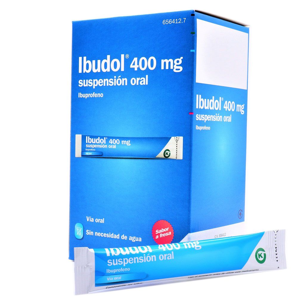 Anticuado Inválido Repetirse Ibudol 400mg 20 Sobres Suspensión Oral Sabor Fresa 10ml Ibuprofeno|  FarmaSoler