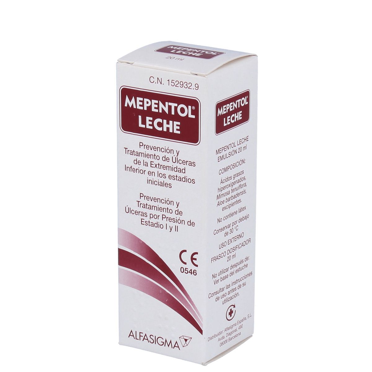 Mepentol Leche Dosificador 20ml úlceras por presión