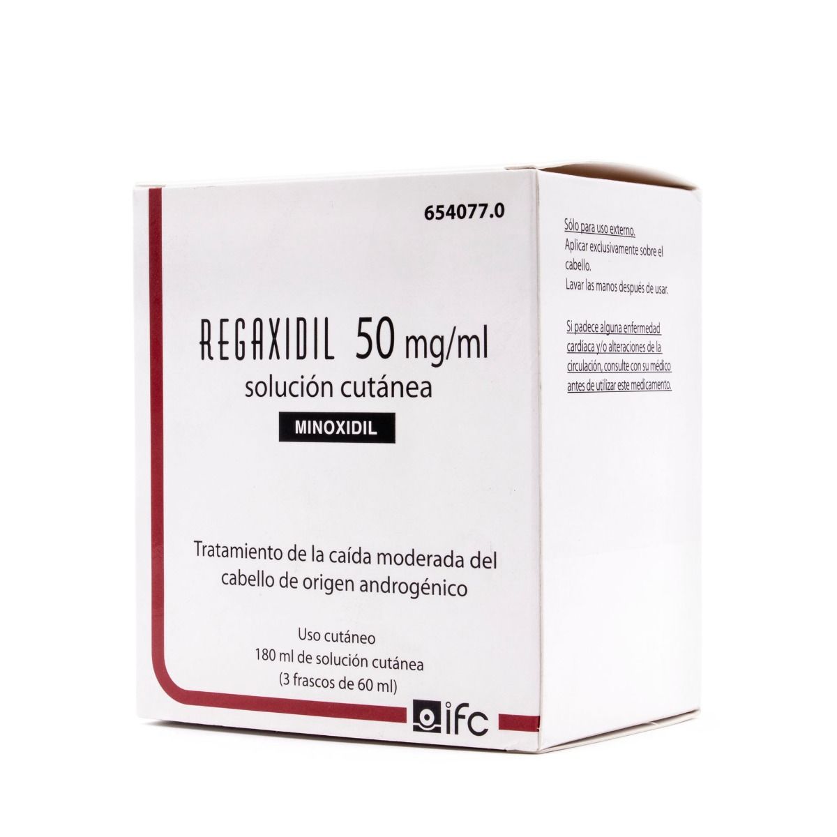 canal hilo Contar Regaxidil 50mg/ml Solución Cutánea Minoxidil 3 Frascos x 60ml| FarmaSoler