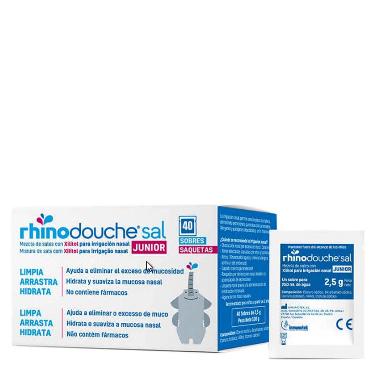 RHINODOUCHE SAL 40 SOBRES 5 g - Farmacia Angulo Arce