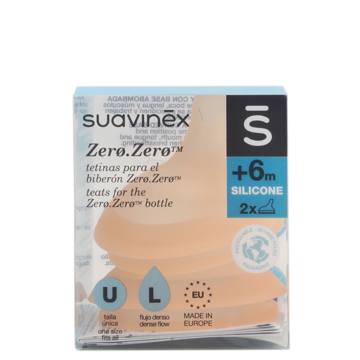 Comprar Suavinex Zero Tetina Silicona Flujo Adaptable +0m 2 Uds -  Parafarmacia Campoamor