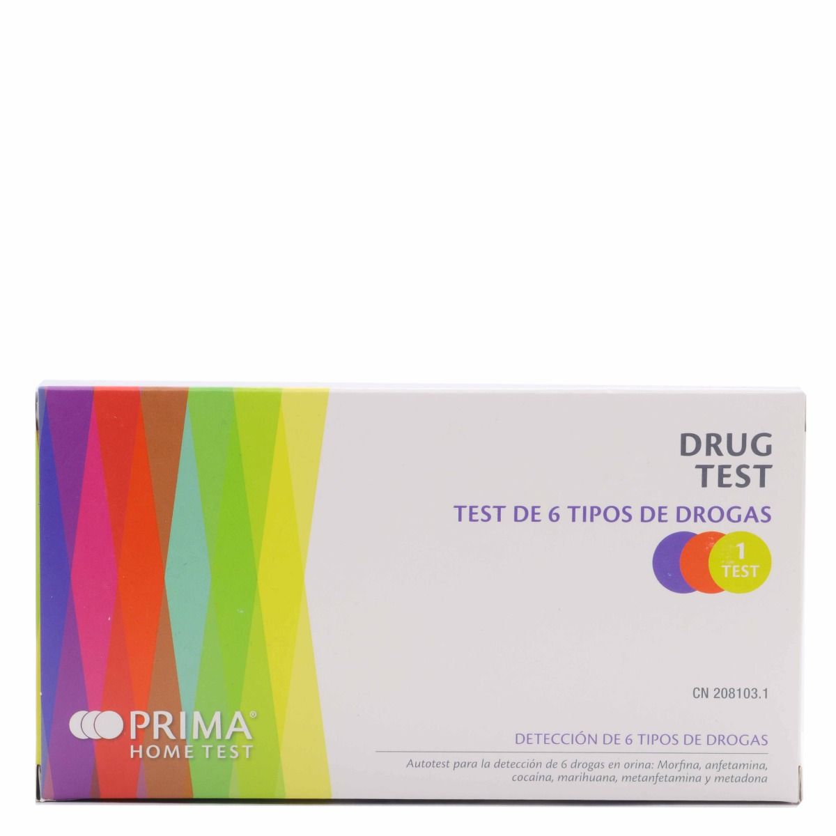 Farmacia Fuentelucha  Test de 6 tipos de drogas PRIMA Home Test 1 ud