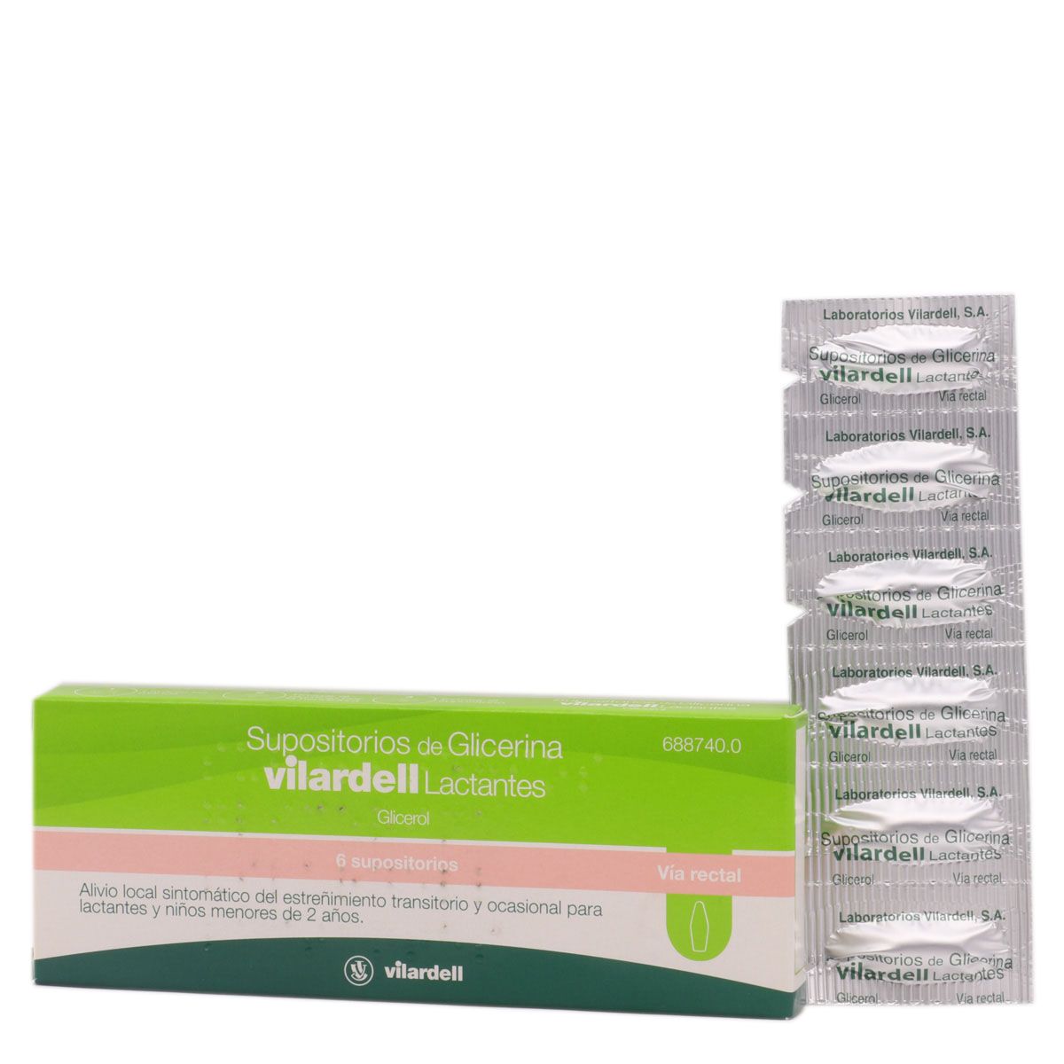 Supositorios de Glicerina Vilardell Lactantes Supositorios