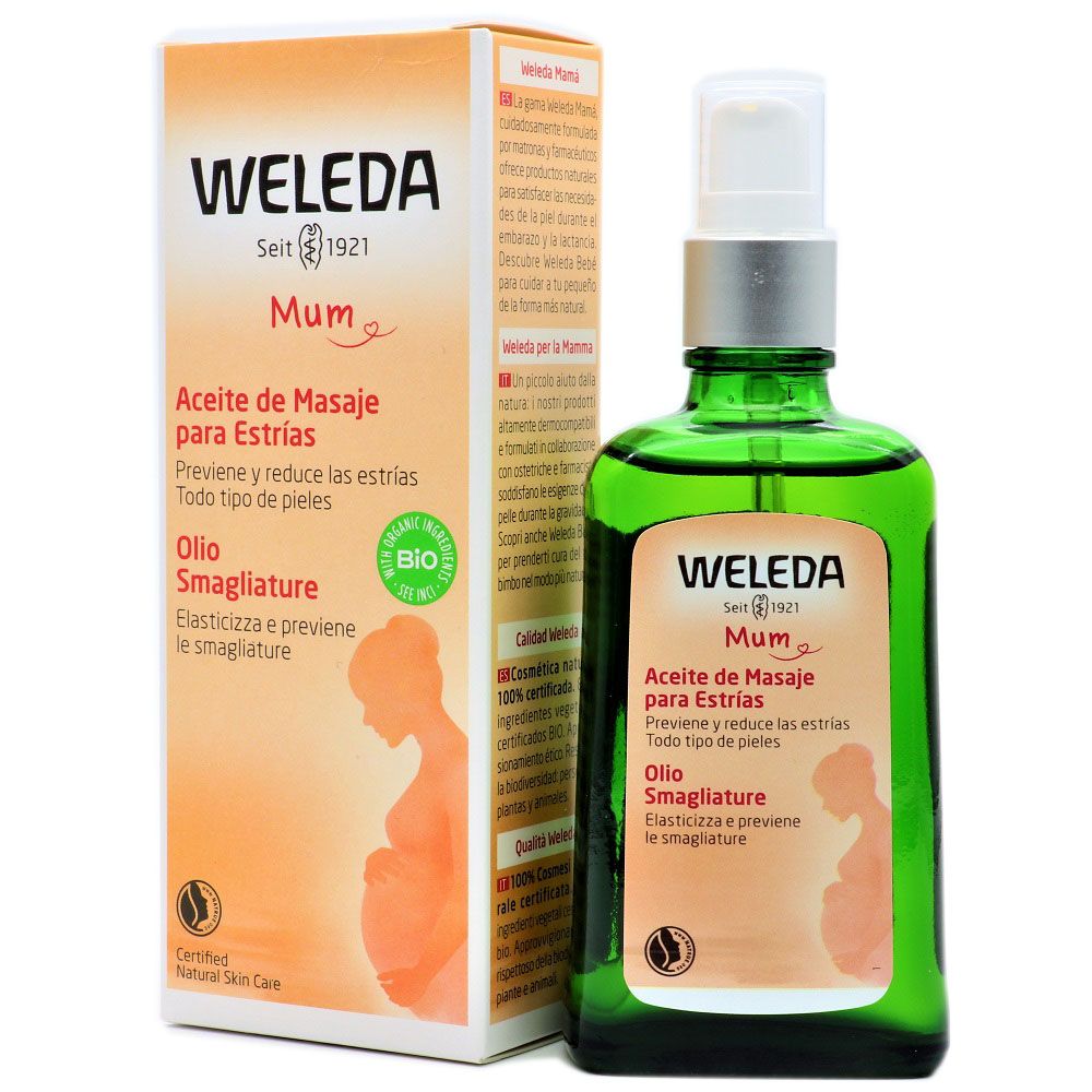 Weleda Mum Aceite de Masaje para Estrías 100 ml| FarmaSoler