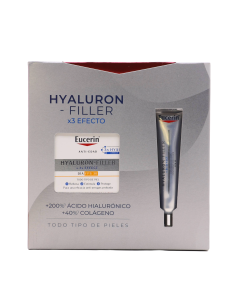 Eucerin Hyaluron Filler 3X Pack Rutina Antiarrugas