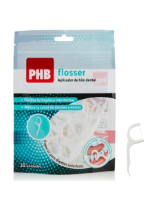 PHB Flosser Aplicador de Hilo Dental 30 Unidades