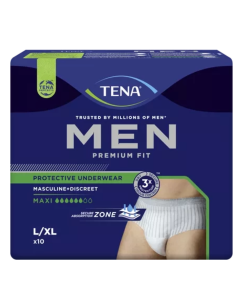 Tena Men Premium Fit Protective Underwear Maxi Talla L/XL 10 Calzoncillos Absorbentes