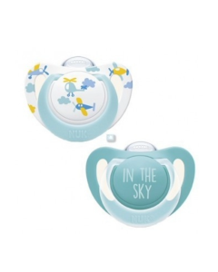 Nuk Chupete Anatómico Silicona 6-18M 2 Chupetes                                                     