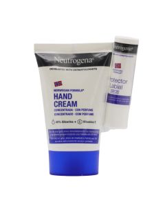 Neutrogena Crema de Manos Concentrada+Stick Labial SPF20 Pack