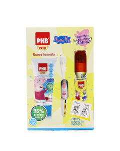 PHB Pack Peppa Pig Gel Dentífrico + Cepillo + Regalo 2años+