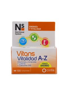 Ns Vitans Vitalidad A-Z 100 Comprimidos