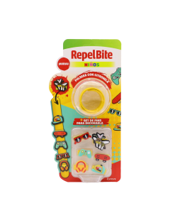 Repel Bite Niños Pulsera con Citronela Set de Pins 