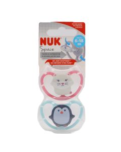 Nuk Space chupete silicona 6-18 m