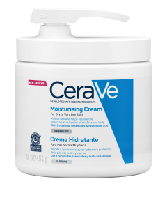 CeraVe Crema Hidratante Piel Seca a Muy Seca con Dosificafor 454g