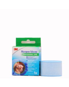 3M Micropore Silicone Esparadrapo de Silicona  2,5cm x 5m