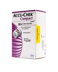Tiras Reactivas de Glucosa en Sangre Accu-Chek Compact 50+1 Tiras Roche