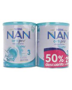Nestle Nan Optipro 3 Pack 2 envases de 800Gr                                                        