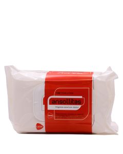 Ansollitas Toallitas de Higiene Anal Sin Dolor 100 Toallitas Pack Ahorro Lacer