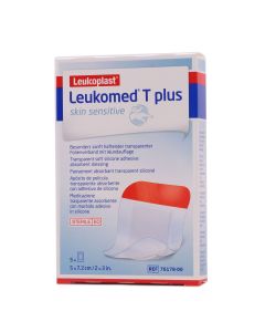 LeuKoplast Leukomed T Plus Skin Sensitive 5 Apósitos 5cm x 7,2cm