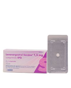 Levonorgestrel Sandoz 1,5 mg 1 comprimido 