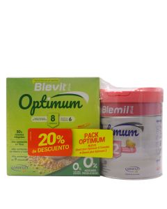 Blevit Plus Optimum 8 Cereales + Blemil Plus Optimum 2 Pack Optimum Ordesa