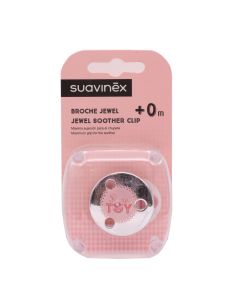 Suavinex Broche Jewel Rosa +0m