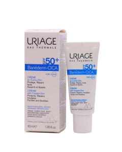 Uriage Bariederm Cica Crema SPF50+ con Cobre Zinc 40ml