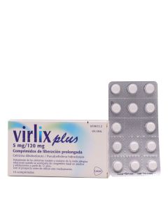 Virlix Plus 5mg/120mg 14 Comprimidos de Liberación Prolongada