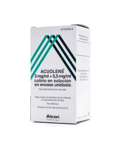 Acuolens 3mg/ml+5,5mg/ml Colirio en Solución en Envase Unidosis