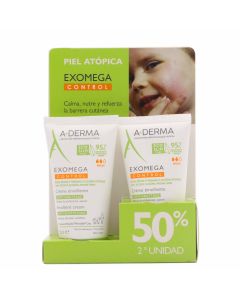 ADerma Exomega Crema Emoliente 50ml x 2 Duplo   