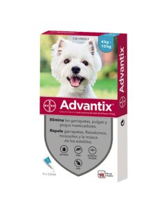 Advantix Perros 4Kg-10kg 4 Pipetas x 1ml 