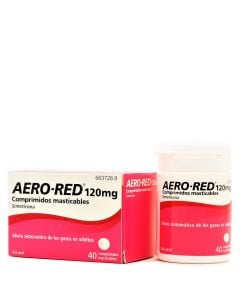 AeroRed 120 mg 40 Comprimidos Masticables Simeticona