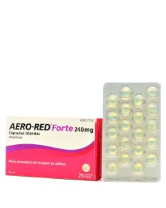 AeroRed Forte 240mg 20 Cápsulas Blandas Simeticona