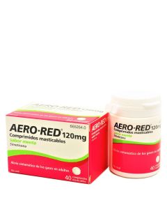 AeroRed Menta 120 mg 40 Comprimidos Masticables Simeticona