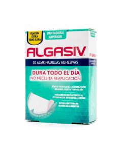 Algasiv Almohadillas Dentadura Superior 30 Almohadillas