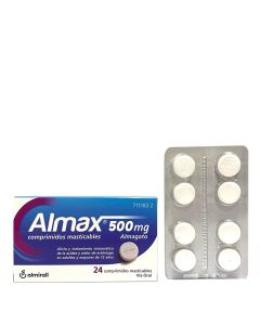 Almax 500mg 24 Comprimidos Masticables