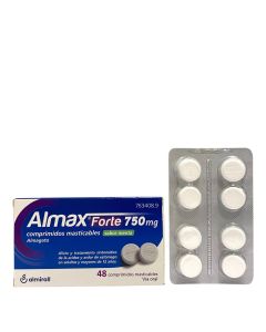 Almax Forte Sabor Menta 48 Comprimidos Masticables