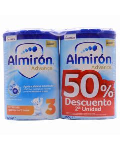 Almirón Advance 3 Crecimiento con Pronutra 800g X 2 Pack 50%Dto 2ªUd