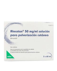 Alocutan 50mg/ml Pulverización Cutánea 3 Frascos x 60ml