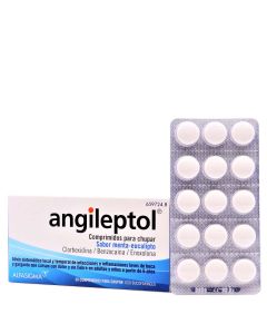 Angileptol Sabor Menta Eucalipto 30 Comprimidos  para Chupar