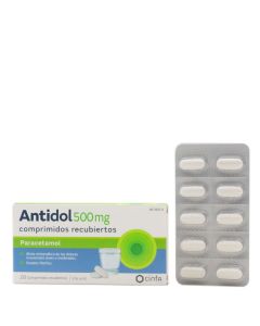 Antidol 500mg 20 Comprimidos