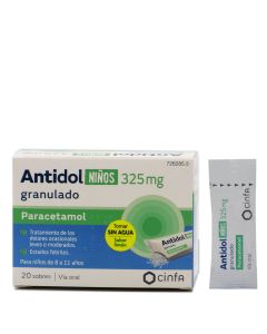 Antidol Niños 325mg 20 Sobres Granulado