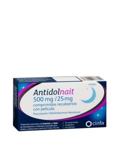Antidolnait 500mg/25mg 10 Comprimidos