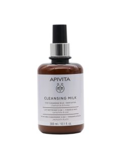 Apivita 3 en 1 Leche Limpiadora Cara y Ojos 300ml