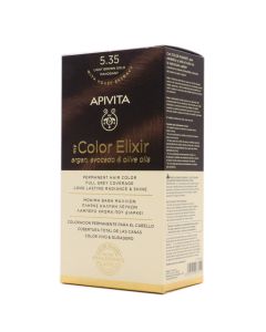 Apivita My Color 5.35 Light Brown Gold Mahogany Coloración Permanente Natural