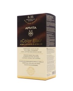 Apivita My Color 6.35 Dark Blonde Gold Mahogany Coloración Permanente Natural