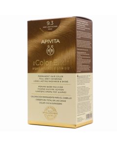 Apivita My Color Elixir 9.3 Very Light Blonde Gold Coloración Permanente Natural Para el Cabello