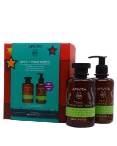 Apivita Tonic Mountain Tea Gel de Baño+Leche Corporal Hidratante Pack