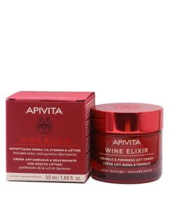 Apivita Wine Elixir Crema Antiarrugas Reafirmante Efecto Lifting Textura Rica 50ml