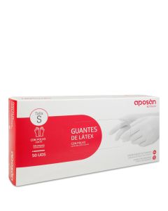 Guantes de Látex Aposan Botiquín Talla S 50Uds